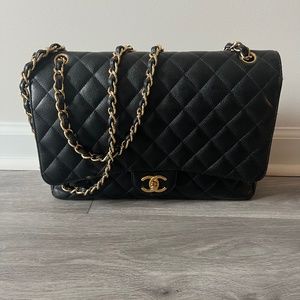 Chanel Caviar Quilted Maxi Double flap